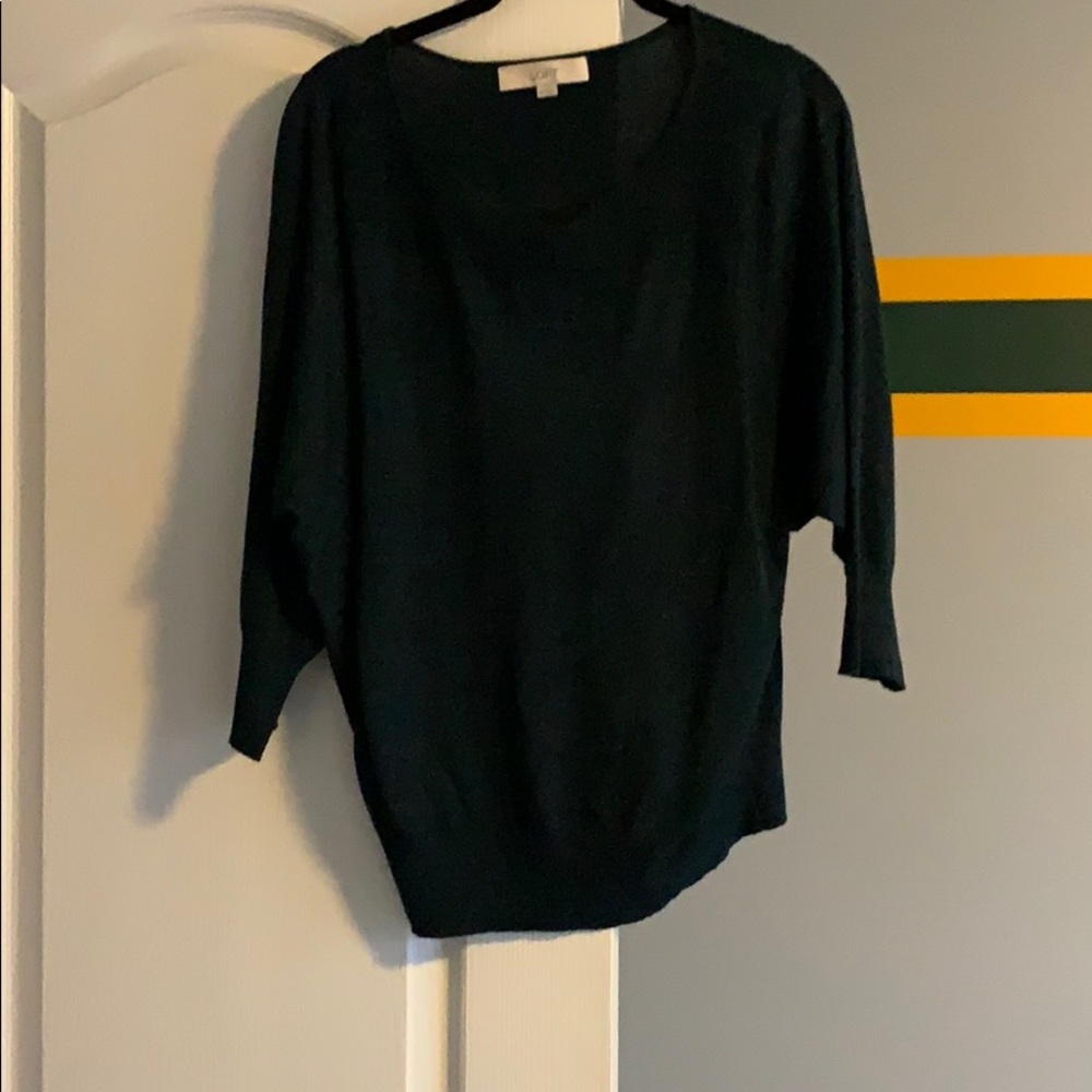 Dark Green and Black Dolman Sweater